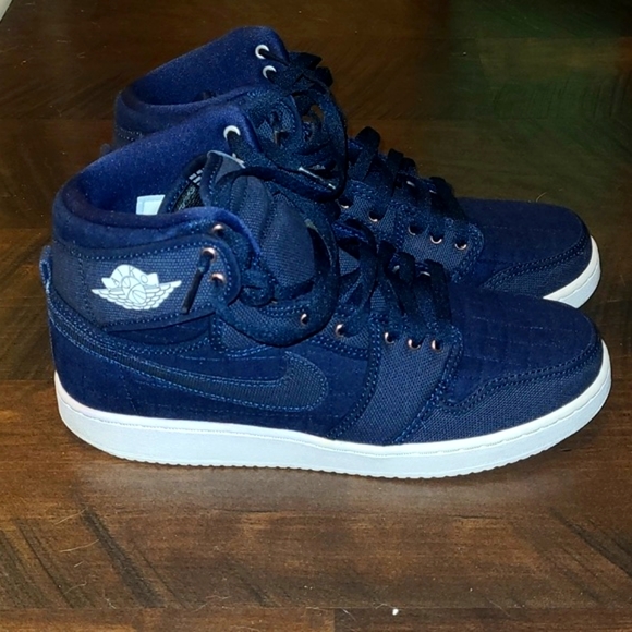 Jordan Retro One's Navy Quilted Obsidian blue - Picture 1 of 7